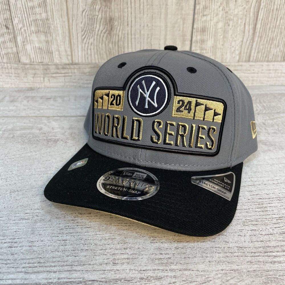 New York Yankees 2024 World Series Locker Room Hat New Era 9seventy SnapBack NY